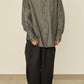 i'm here : " TWIST " SLEEVE SHIRT : / BLACK