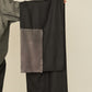 i'm here : " LEATHER " SCARF : / GRAY