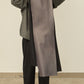i'm here : " LEATHER " SCARF : / BROWN
