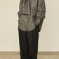 i'm here : " LEATHER " SCARF : / GRAY