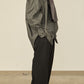 i'm here : " LEATHER " SCARF : / GRAY
