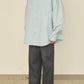 i'm here : " TWIST " SLEEVE SHIRT : / L.BLUE