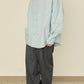i'm here : " TWIST " SLEEVE SHIRT : / L.BLUE
