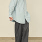 i'm here : " TWIST " SLEEVE SHIRT : / L.BLUE