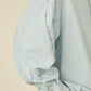 i'm here : " TWIST " SLEEVE SHIRT : / L.BEIGE