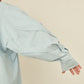 i'm here : " TWIST " SLEEVE SHIRT : / BLACK