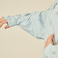i'm here : " TWIST " SLEEVE SHIRT : / BLACK