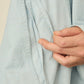 i'm here : " TWIST " SLEEVE SHIRT : / L.BEIGE