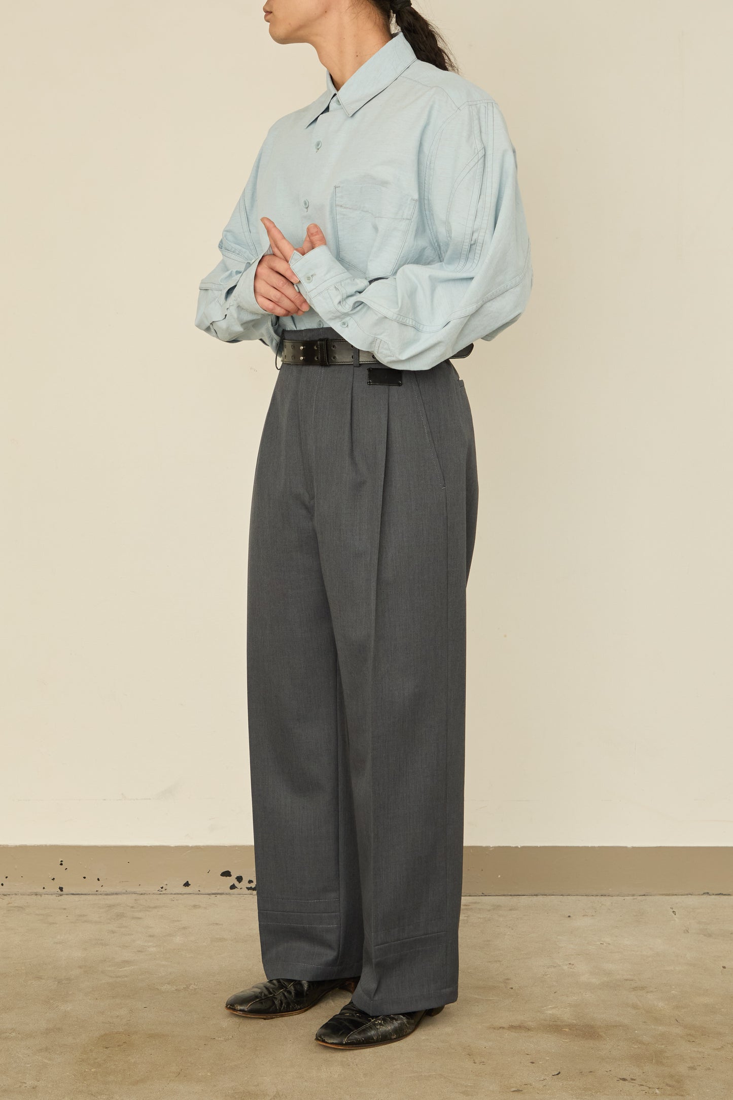 i'm here :  UN(I)FORM PANTS : / GRAY