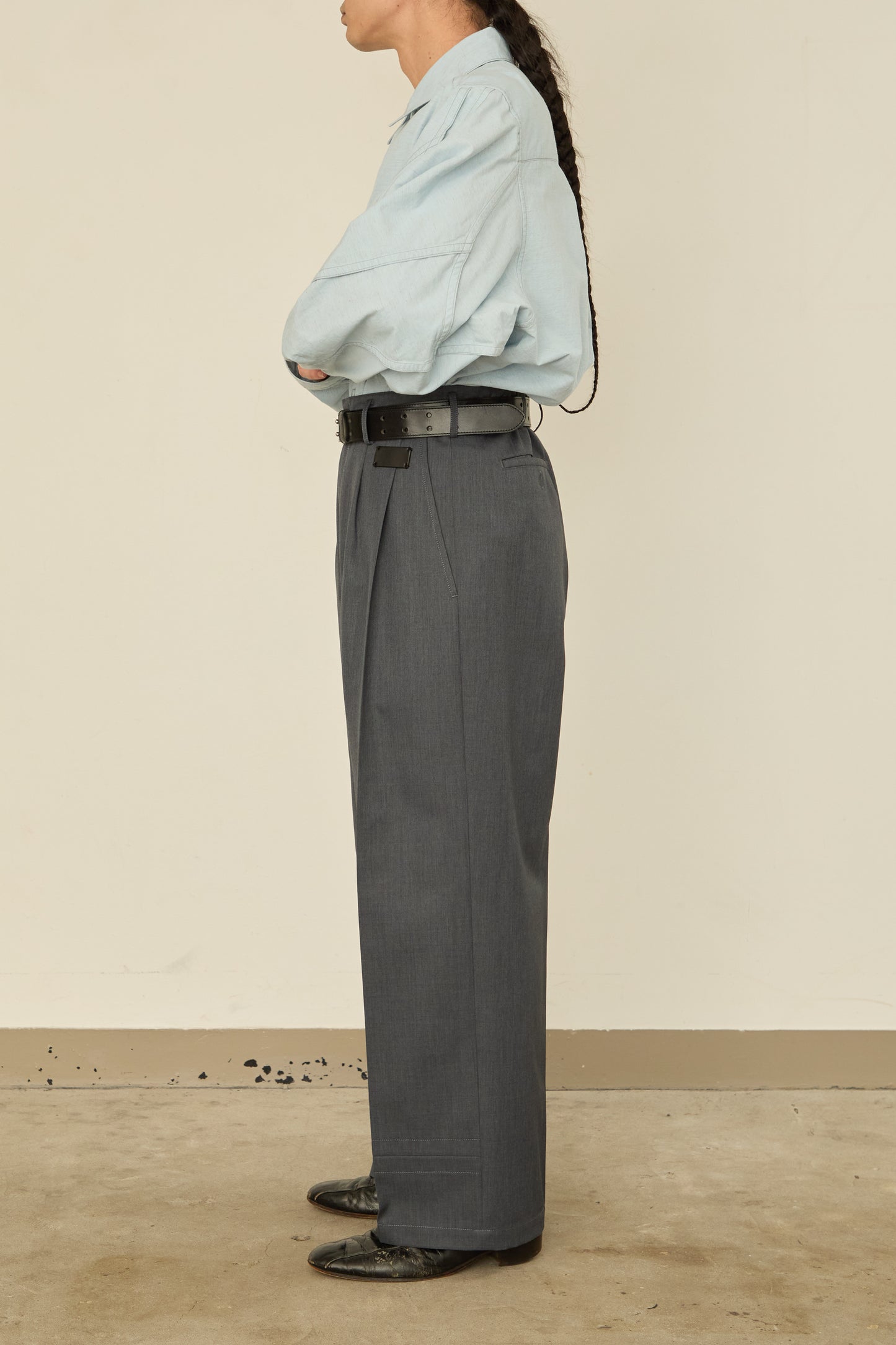 i'm here :  UN(I)FORM PANTS : / GRAY