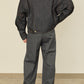i'm here : " TWIST " SLEEVE DENIM JACKET : / NAVY（RIGID)