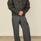 i'm here : " TWIST " SLEEVE DENIM JACKET : / NAVY（RIGID)