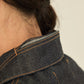 i'm here : " TWIST " SLEEVE DENIM JACKET : / NAVY（RIGID)