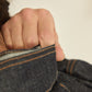 i'm here : " TWIST " SLEEVE DENIM JACKET : / BLACK