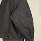 i'm here : " TWIST " SLEEVE DENIM JACKET : / BLUE