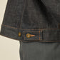 i'm here : " TWIST " SLEEVE DENIM JACKET : / NAVY（RIGID)