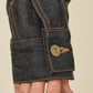 i'm here : " TWIST " SLEEVE DENIM JACKET : / BLUE