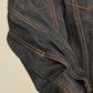 i'm here : " TWIST " SLEEVE DENIM JACKET : / BLUE