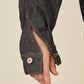 i'm here : " TWIST " SLEEVE DENIM JACKET : / NAVY（RIGID)