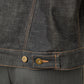 i'm here : " TWIST " SLEEVE DENIM JACKET : / NAVY（RIGID)