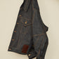i'm here : " TWIST " SLEEVE DENIM JACKET : / BLUE