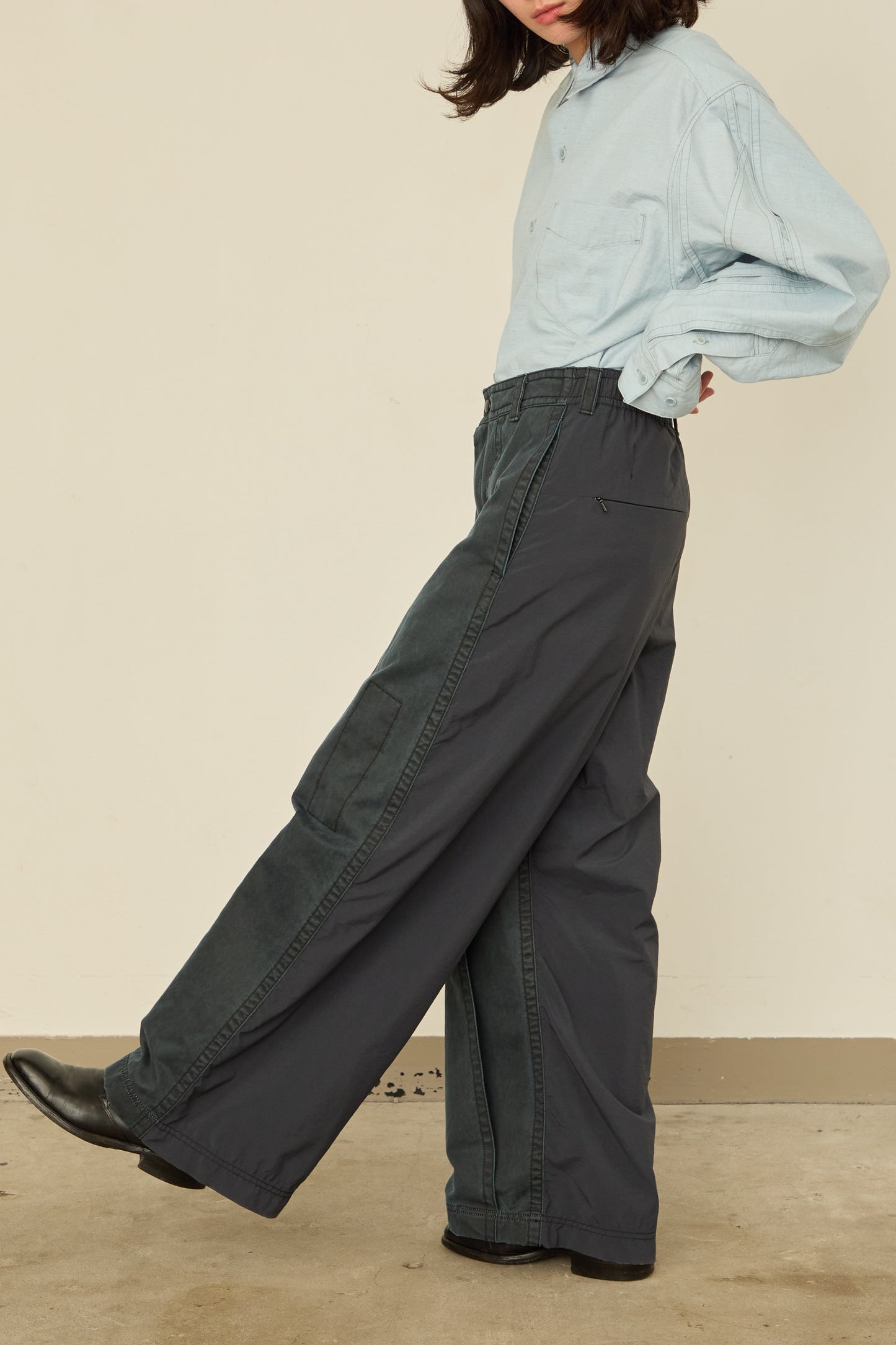 i'm here : " DOCKING " PANTS : / BLACK