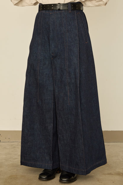 i'm here : " BOX " DENIM PANTS : / BLUE