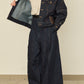 i'm here : " TWIST " SLEEVE DENIM JACKET : / BLUE