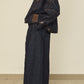 i'm here : " TWIST " SLEEVE DENIM JACKET : / BLUE