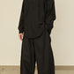 i'm here : " CUT OFF " SHIRT : / BLACK