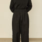 i'm here : " SLIT " PANTS :  / BLACK