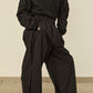 i'm here : " SLIT " PANTS :  / BLACK