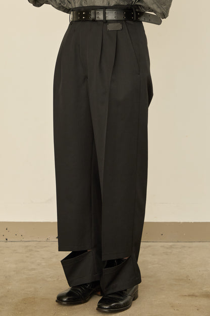 UN(I)FORM " SLIT " PANTS : / BLACK