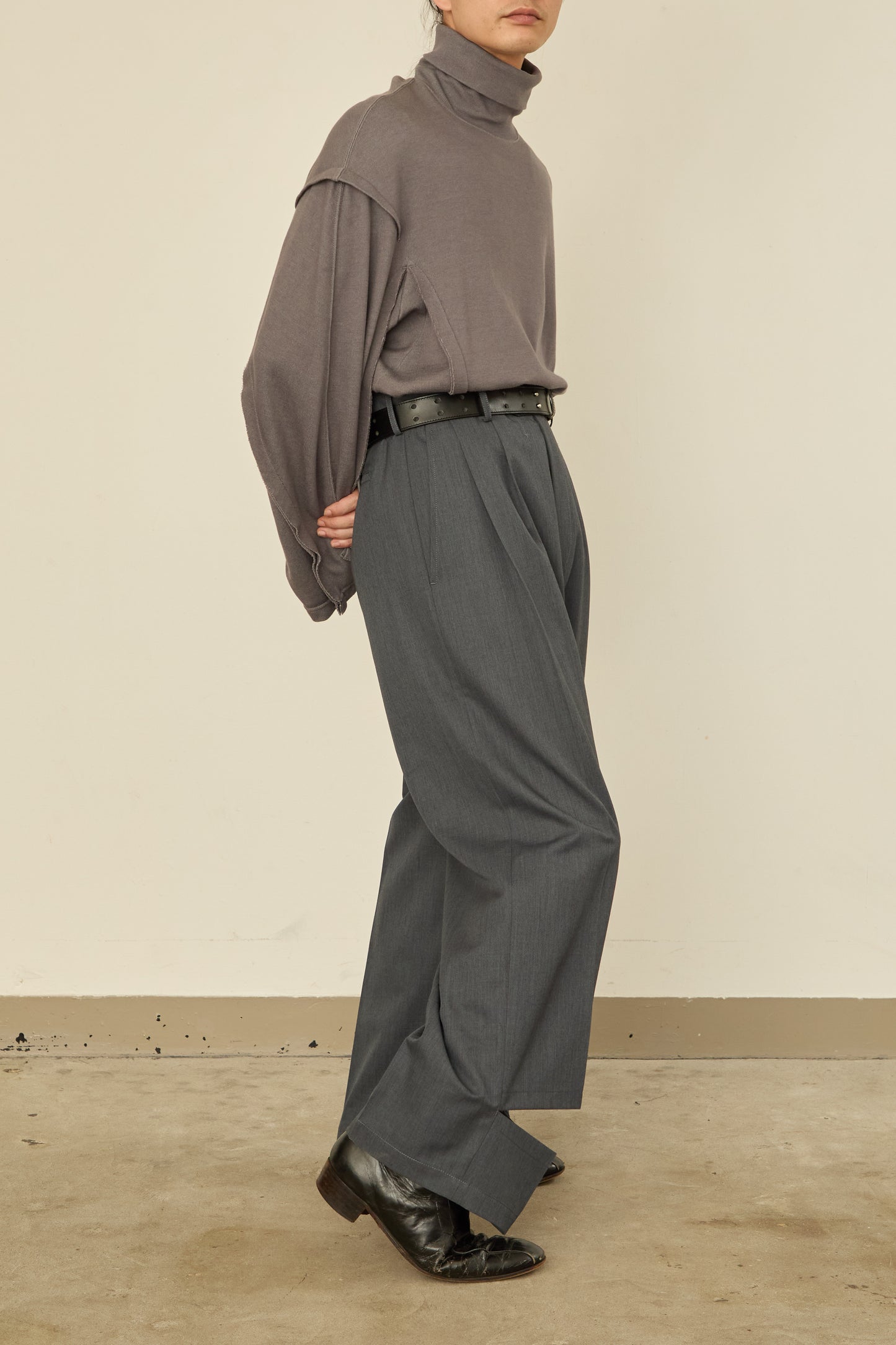 UN(I)FORM " SLIT " PANTS : / GRAY