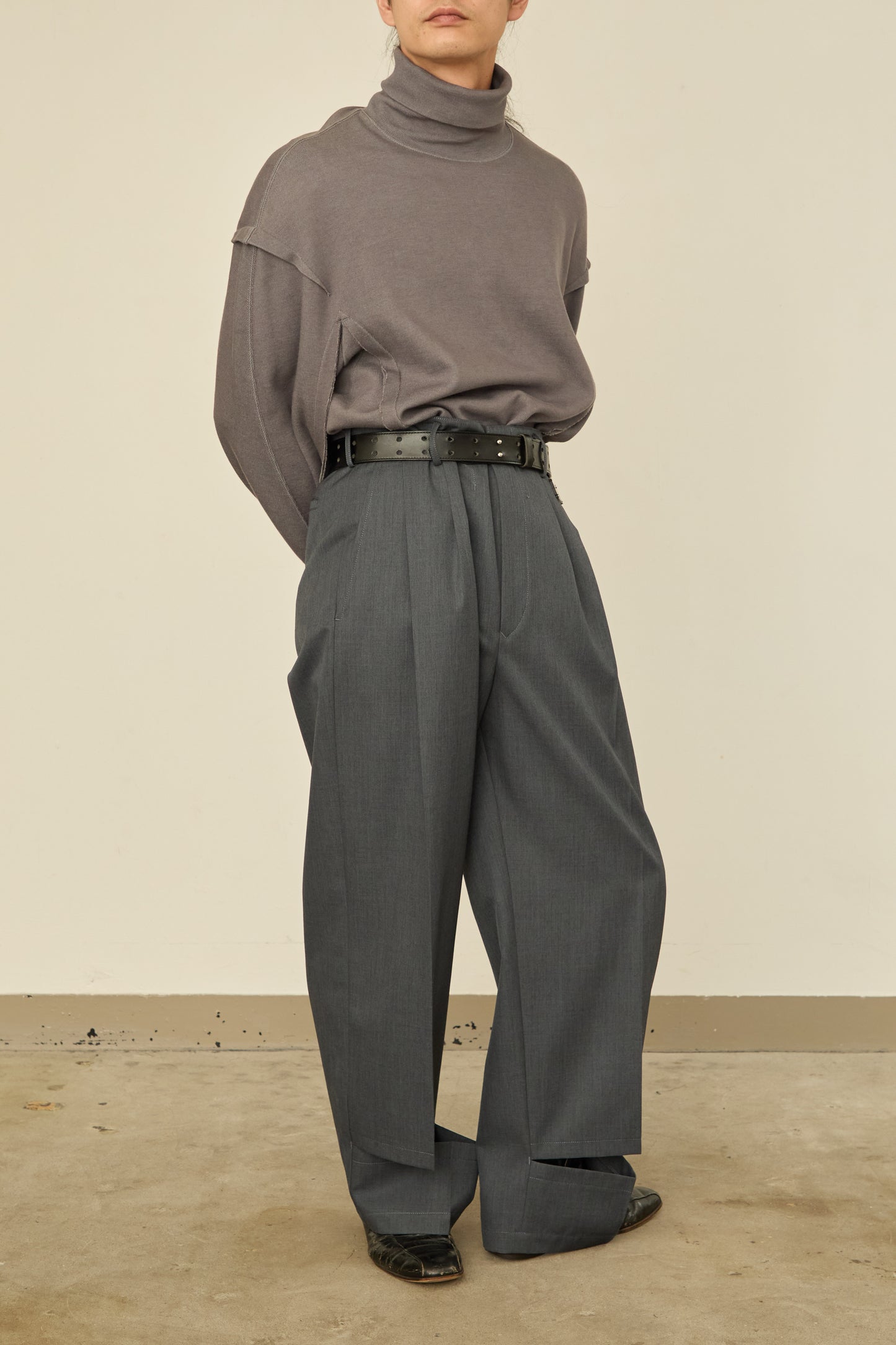 UN(I)FORM " SLIT " PANTS : / GRAY