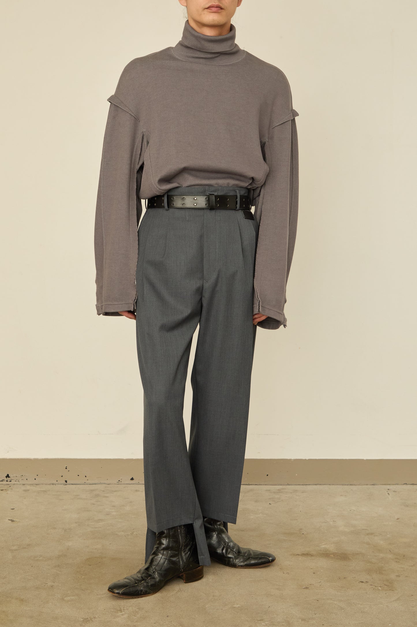 UN(I)FORM " SLIT " PANTS : / GRAY