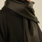 i'm here : " LEATHER " SCARF : / BROWN