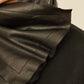 i'm here : " LEATHER " SCARF : / BROWN