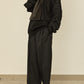 i'm here : " LEATHER " SCARF : / BLACK