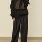 i'm here : " LEATHER " SCARF : / BLACK