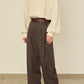 UN(I)FORM " SLIT " PANTS : / BROWN