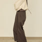 UN(I)FORM " SLIT " PANTS : / BROWN
