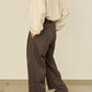 UN(I)FORM " SLIT " PANTS : / BROWN