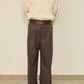 UN(I)FORM " SLIT " PANTS : / BROWN
