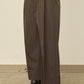 UN(I)FORM " SLIT " PANTS : / BROWN