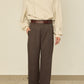 UN(I)FORM " SLIT " PANTS : / BROWN
