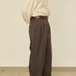 UN(I)FORM " SLIT " PANTS : / BROWN