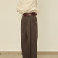 UN(I)FORM " SLIT " PANTS : / BROWN