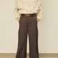 UN(I)FORM " SLIT " PANTS : / BROWN