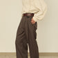 UN(I)FORM " SLIT " PANTS : / BROWN